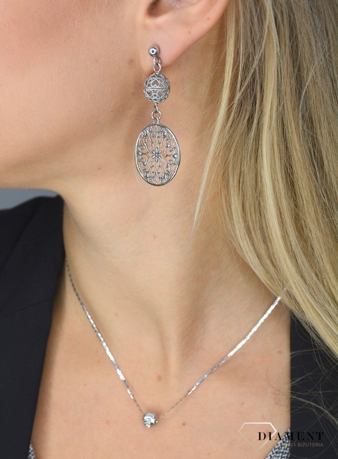 Złoty łańcuszek 585 Białe złoto o szerokości 1,5 mm OUŁ000000-089 585 1,5mm.jpg